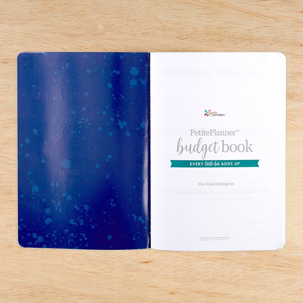 Erin Condren 12 Month Budget Book & Financial Budget Tracker. Debt Track, Expense Planner, Spending Summary w Stickers & Quote Sheet. Petite Planner