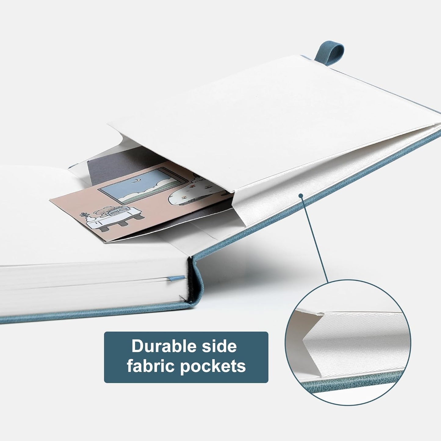 CAGIE Lined Journal Notebook, 320 Pages College Ruled Notebook, 100 Gsm Paper Thick Journal, A5 Hardcover Leather Journals for Writing Women Men, 5.7x8.3 In, Blue