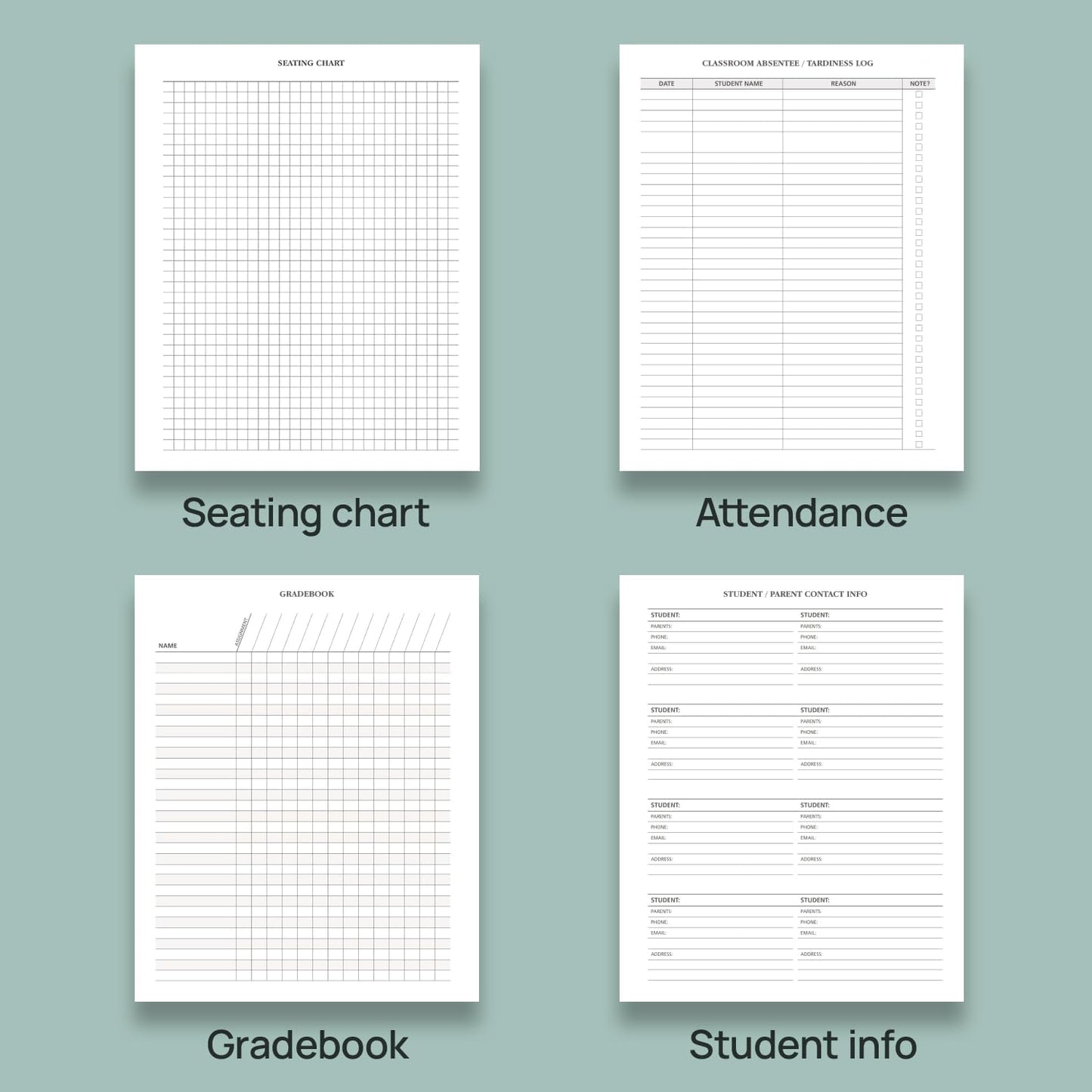 POPRUN Teacher Planner 2025-2026, (Disc-Bound Letter Size - 8.5'' x 11'') Academic Lesson Planner (Jul. 2025 - Jun. 2026) with Monthly Tabs, 2-Sided Pocket, Hardcover for Teachers, Light Pink