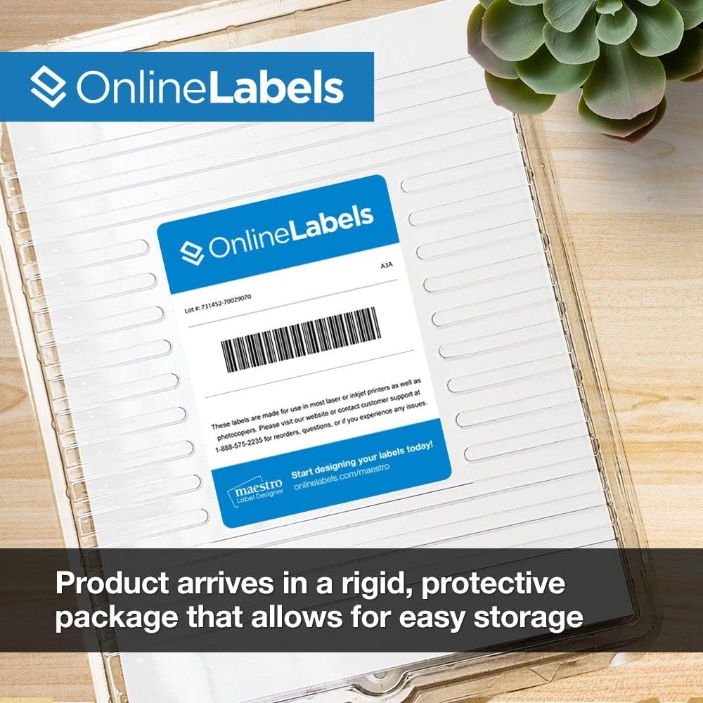 1.5 x 1 Rectangle Barcode Labels - Pack of 5,000 Labels, 100 Sheets - Inkjet/Laser Printer - Online Labels