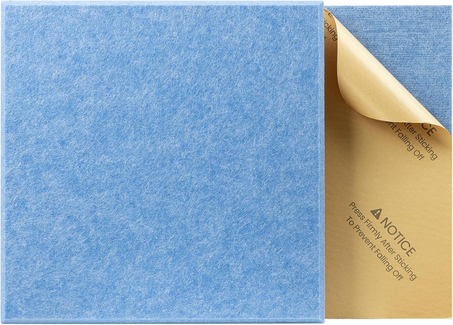 Sonicism 12 Pack Acoustic Wall Panels with Self-Adhesive, 12" X 12" X 0.4" Sound Proof Foam Panels, Decorative Soundproof Wall Panels, Sound Proof Absorbing Tiles for Home & Offices, Sky Blue