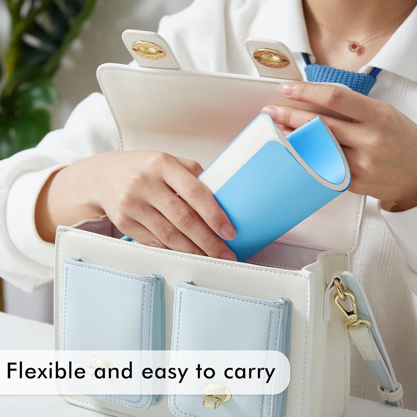 8 Pack Soft Cover Journal Bulk, Feela Notebooks College Ruled for Work, Lined Travel Journal for Women Men, Note Taking Notebook School Supplies Business Writing, 8.2” x 5.5”, A5, Blue