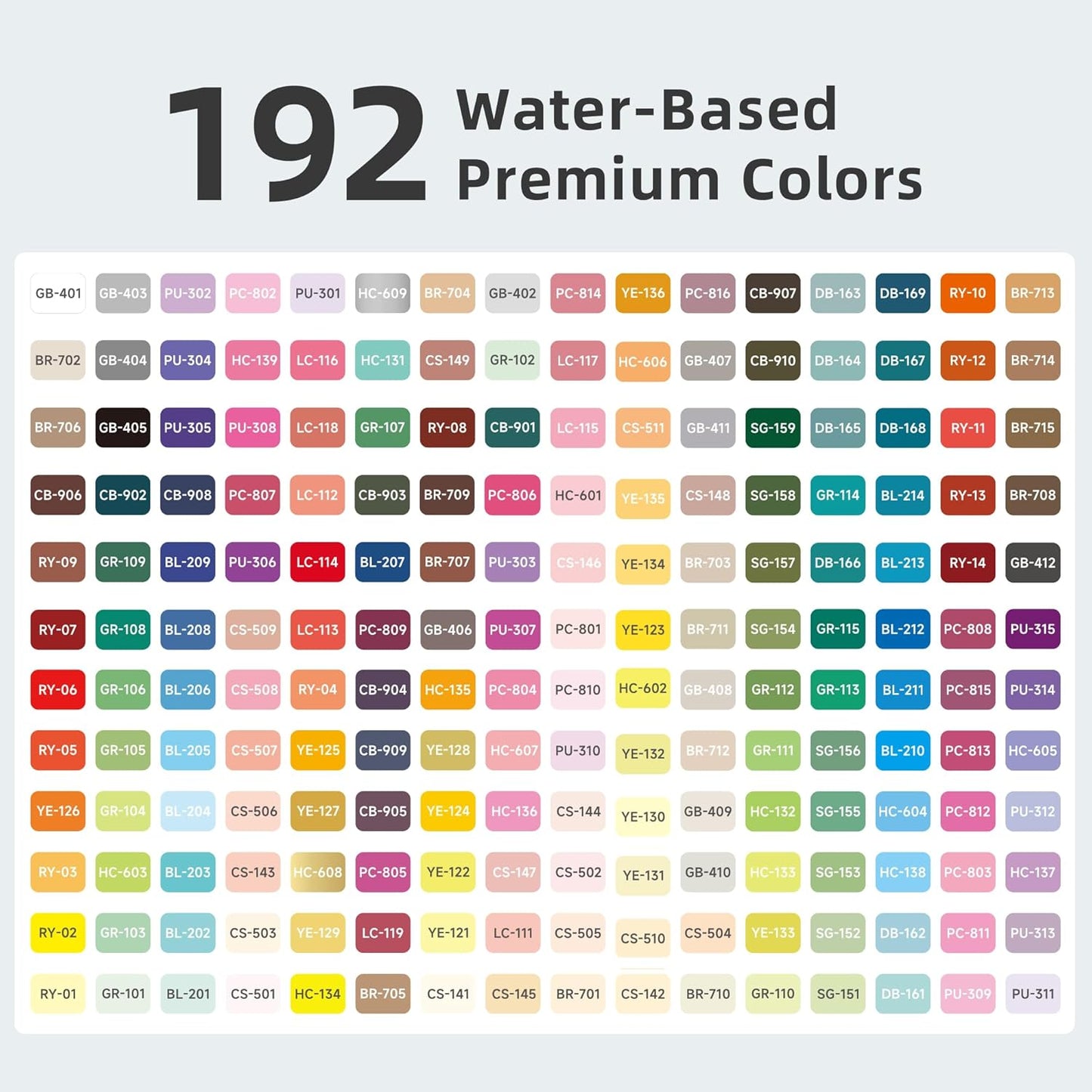 192 Colors Acrylic Paint Markers, Soft Brush Tip Marker Pens Set with Marker Bag, Acrylic Paint Pens for Fabric, Wood, Stone, Canvas, Glass, Egg, Rock Painting, DIY Crafts and Art Supplies