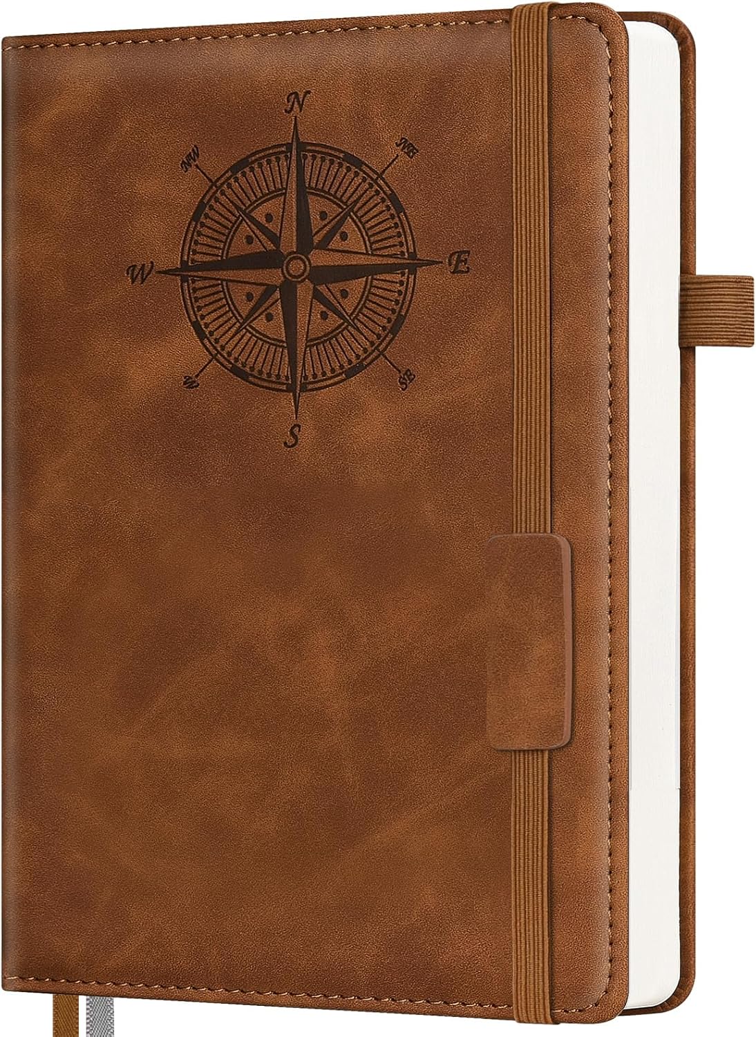 Notebook Journal for Women Men: Leather Journal for Writing, Hardcover College Ruled Journals Notebooks with Thick Paper, Large A4 Daily Journal for Travel, Diary, Gifts for Teens, 8.5"×11", Coffee
