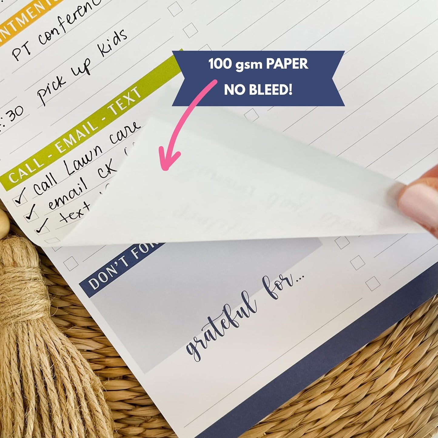 Neat House Sweet Home To Do List Notepad, Daily Planner Organizer for Work, Teacher Checklist, Student Organizer