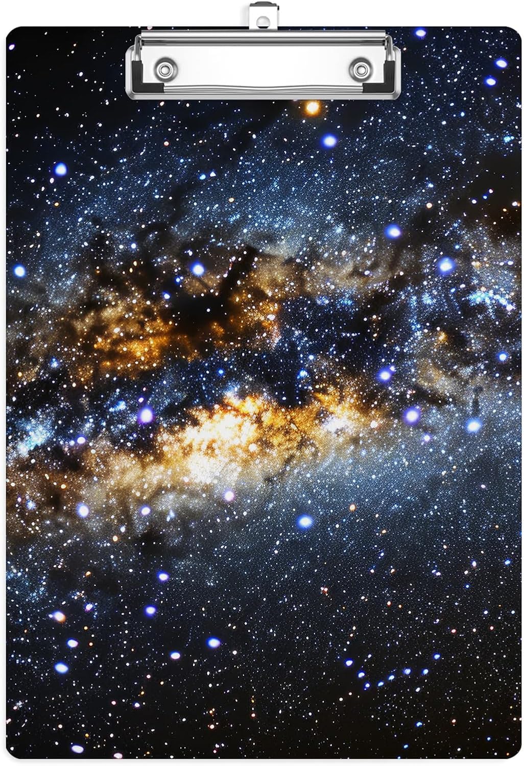 Galaxy Space Plastic Clipboards,Cute Fashion Clipboard Decorative 8.5" x 12.5"Standard A4 Size Clipboards,Acrylic Clipboard for Teacher,Social Worker,Students,Nurse,Office Supplies