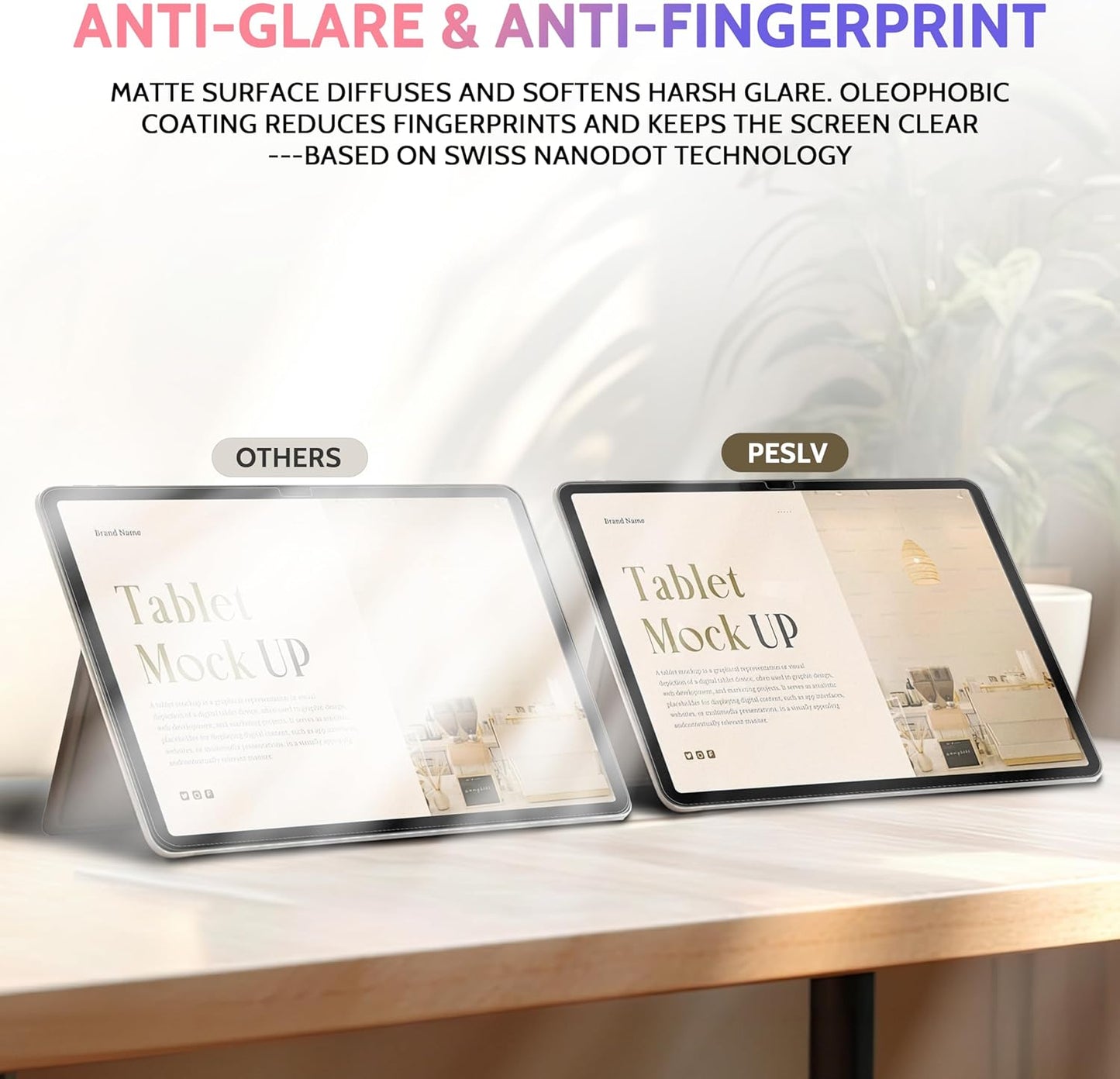 2 Pack Like Paper Screen Protector for iPad 10th 2022 10.9" & iPad 11th A16 2025 11", Matte Anti Glare PET Film/Blue Light Filter Eye Protection Cover/Drawing & Writing Feel Like on Paper