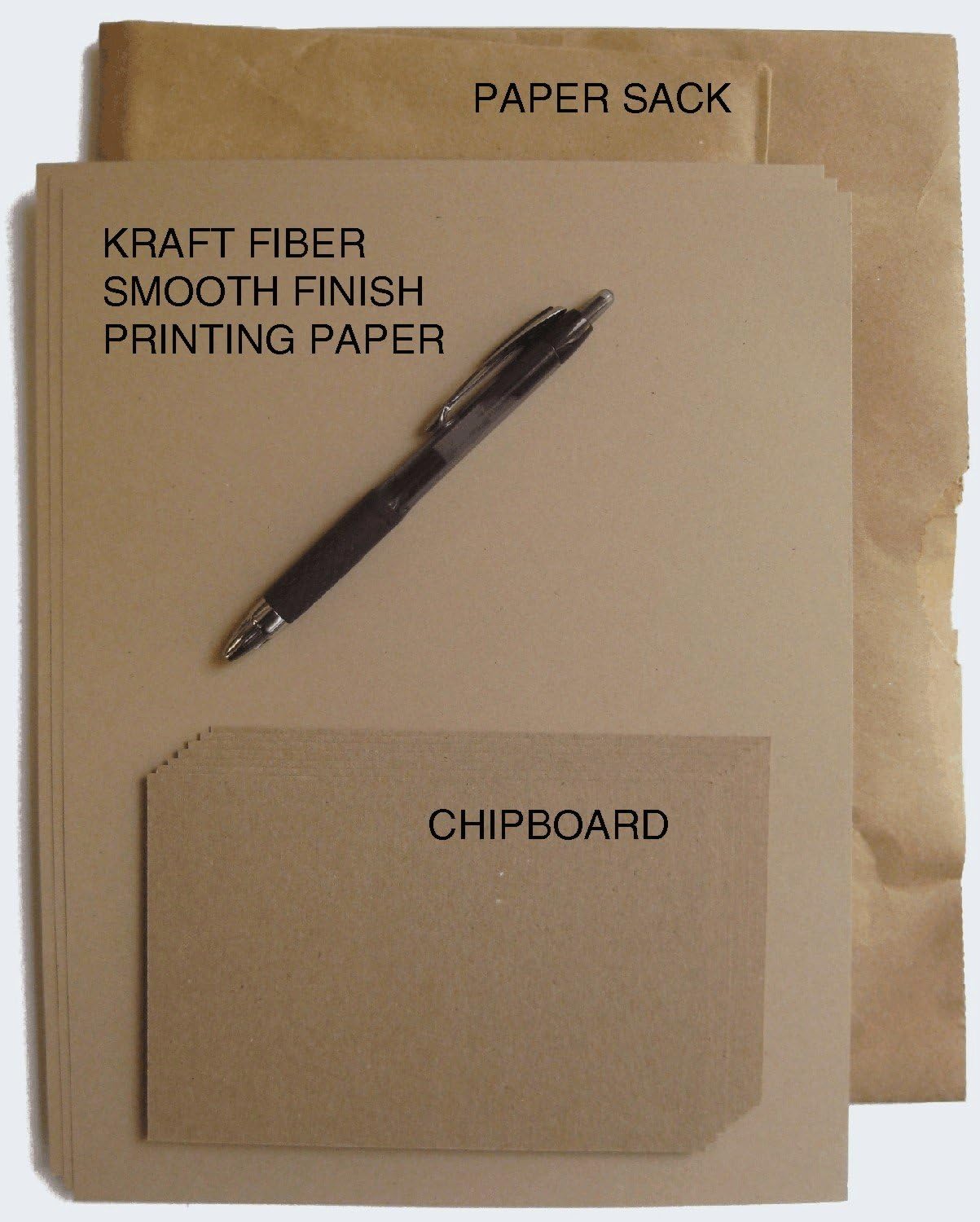 150 Sheets Chipboard 46pt (point) 3 X 5 Inches Medium Weight Photo|Card Size .046 Caliper Thickness Cardboard Craft|Packing Brown Kraft Paper Board