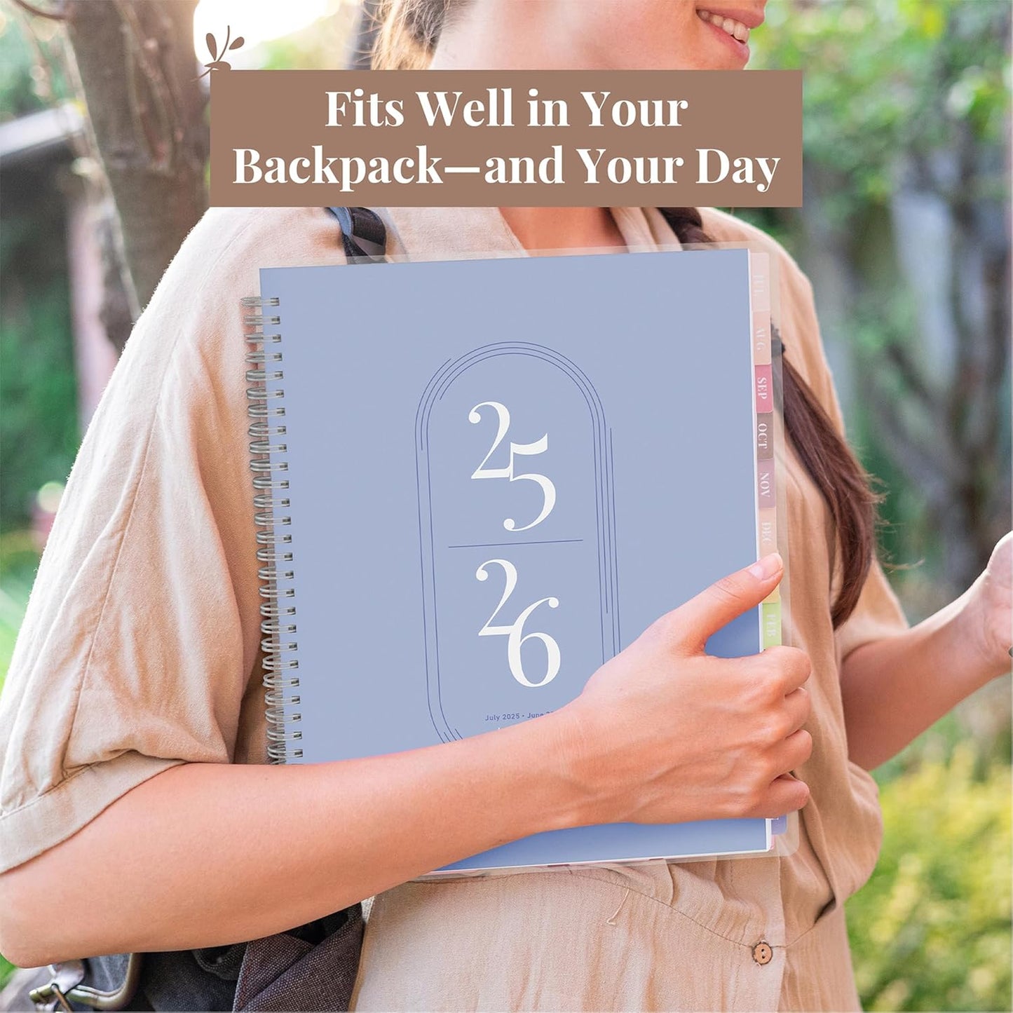 Rileys Academic Planner 2025-2026, Daily, Weekly & Monthly Planner, July 2025 - June 2026, Student Notes Pages, Twin-Wire Binding, Weekly Agenda for School & Work (8.5 x 11-Inches, Blue)