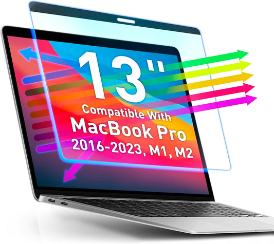 VINTEZ Magnetic Blue Light Screen Protector Compatible With MacBook Pro 13" 2016, 2017, 2018, 2019, 2020, 2021, 2022, 2023, M1, M2 Anti Blue Light Blocking Filter for Laptop