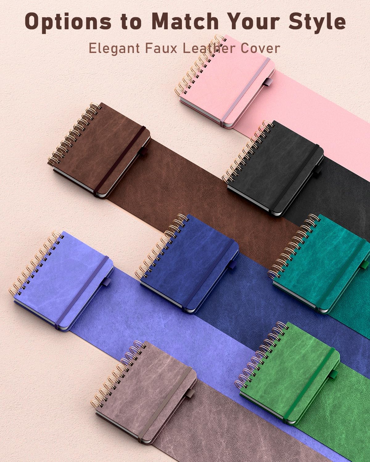 WEMATE Password Book with Alphabetical Tabs, Spiral Password Keeper Book for Seniors, Internet Password Notebook Password Journal Logbook Log in Detail, Small – 4.7''x 6'' (Grass Green)