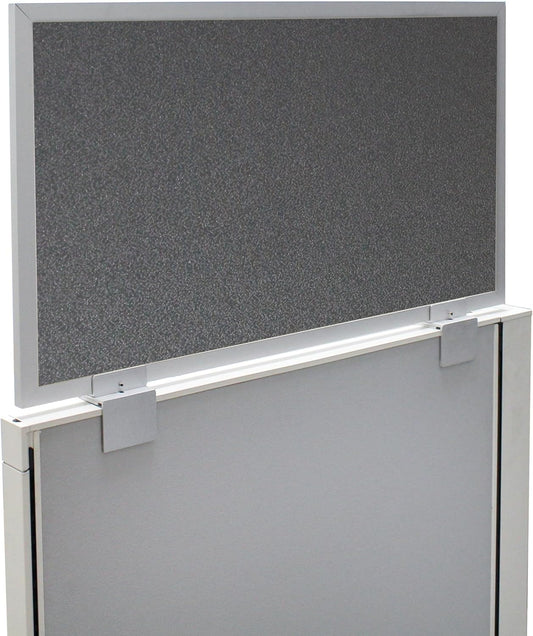 OBEX Acoustical Cubicle Privacy Screen Extender Desk Panel & Office Divider, Add Separation & Block Noise, 12" x 48", Graphite
