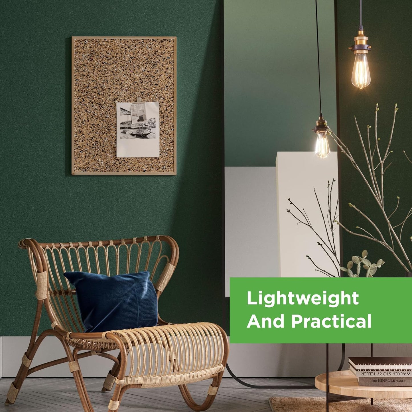 Go4Cork Framed Cork Bulletin Board - 35.4”x 23.6” | Premium Double-Sided Pine Frame Eco Cork Memoboard | Office, Home & Classroom Organization Decor | Pushpins & Set Up Accessories Included