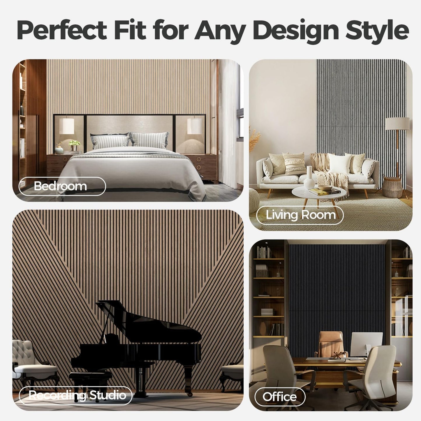 AKUMAX 4 Pack Soundproof Wall Panels-Acoustic Panels 4.72x6.3Inches 3d Wall Panels High Density Sound Dampening Panels (Sample)