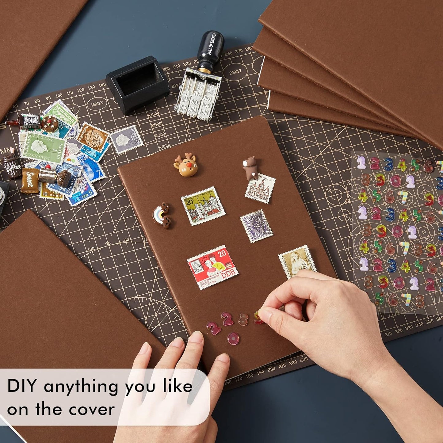 36 Pack Soft Cover Journal Bulk, Feela Lined Blank Travel Journal for Women Men Writing, Notebooks College Ruled for Work, Note Taking Notebook School Business Supplies, 8.2” x 5.5”, A5, Brown