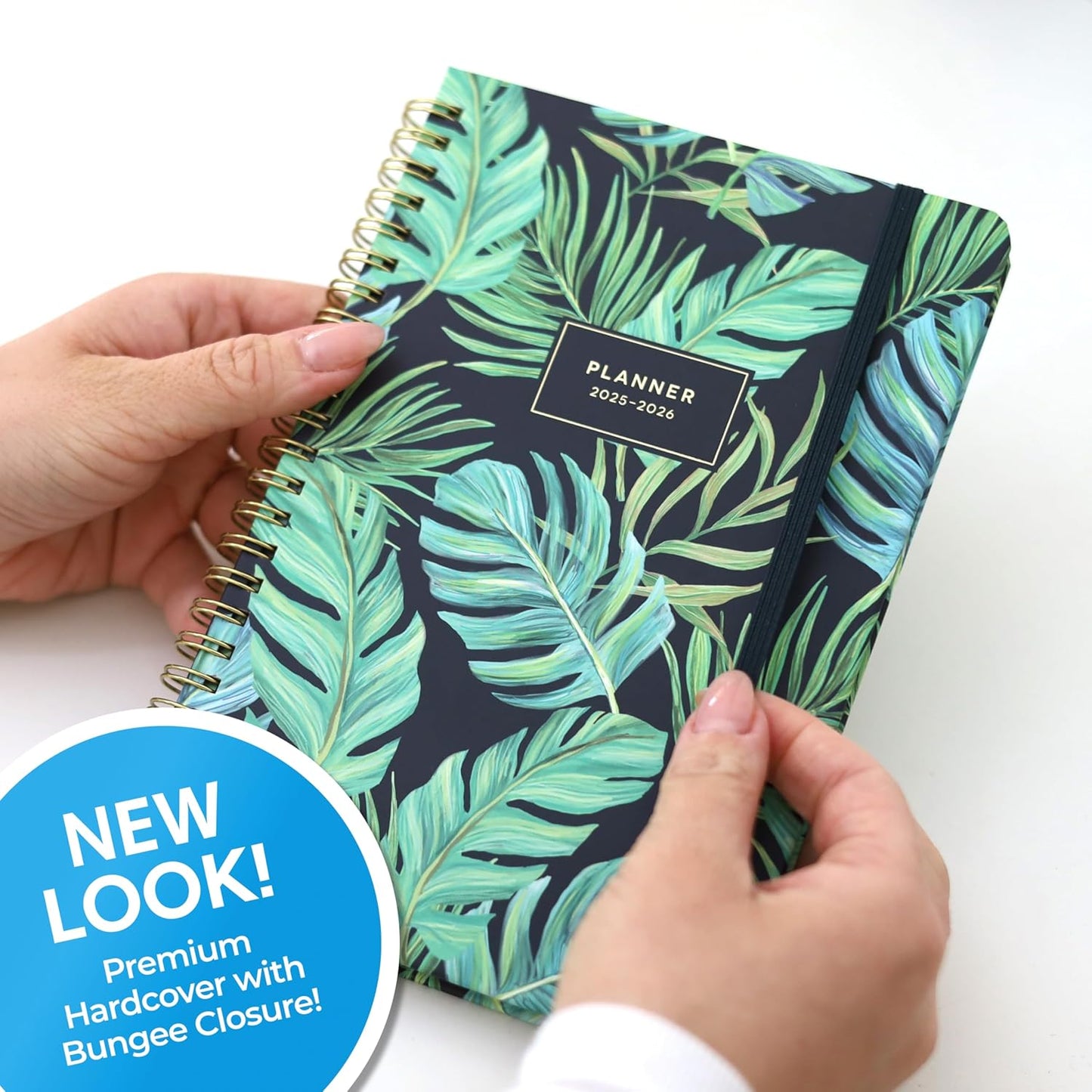 Blue Sky 2025-2026 Academic Year Weekly and Monthly Planner Calendar, July 2025 - June 2026, 12-Month, 5" x 8", Hard Cover, Wirebound, Storage Pocket, Laminated Tabs, Stickers, Avra