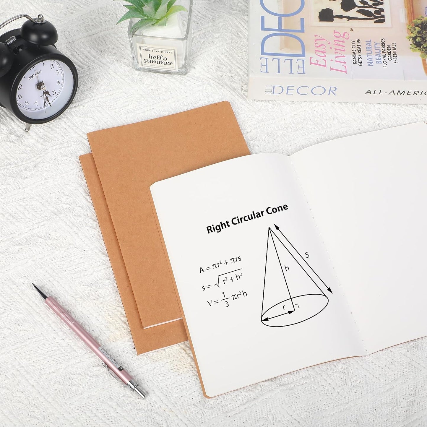 miikoul 24 Pack Blank Kraft Notebooks, 8.3"x5.5" A5 Small Journal Bulk Blank Notebooks 80 Gsm Unlined with 60 Pages A5 Subject Notebooks Traveler Journal Set for Adult Students Office School Supplies