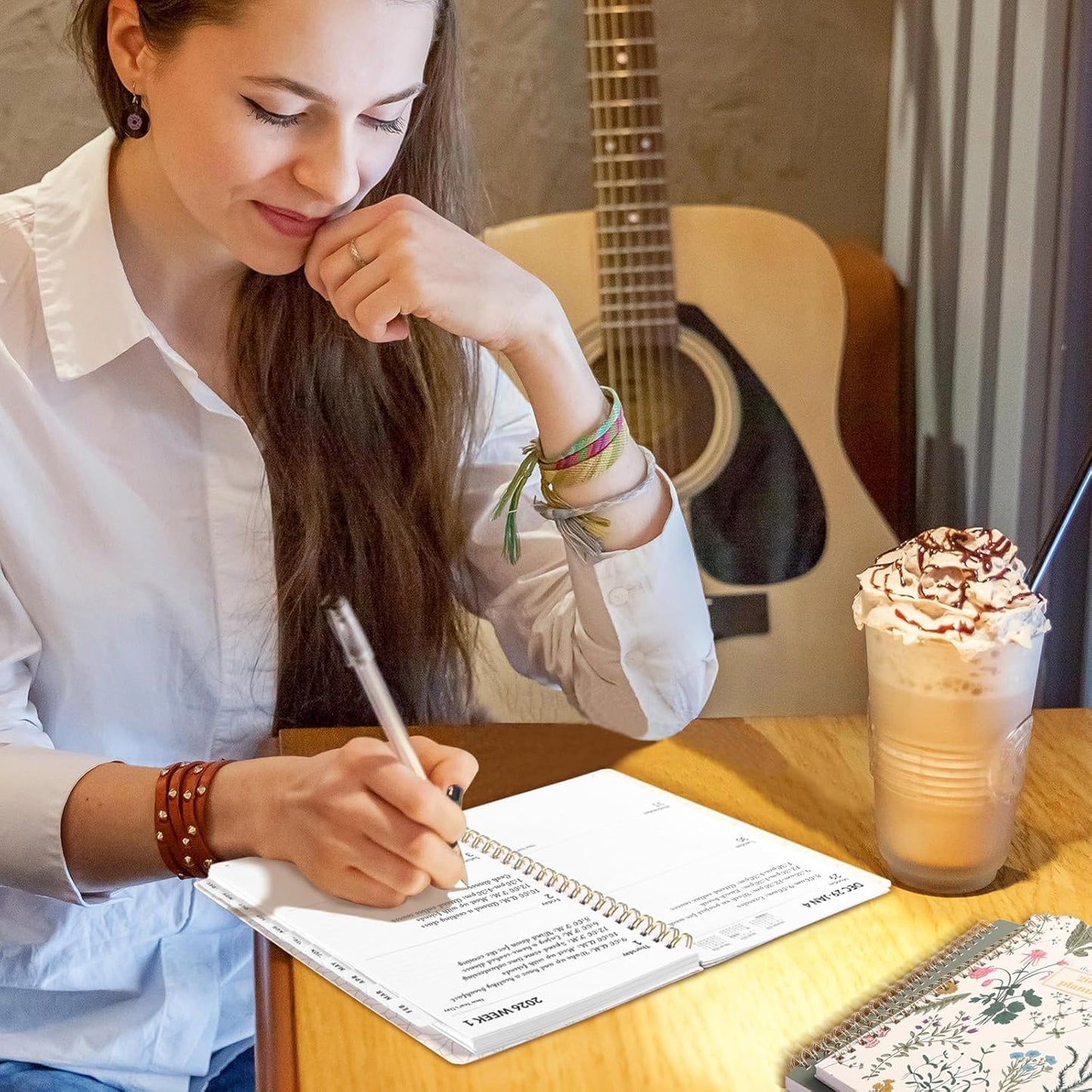 SUNEE Planner 2026 Weekly and Monthly, January 2026-December 2026, 8.5"x11", Tabs, Note Pages,Spiral Binding, Pink