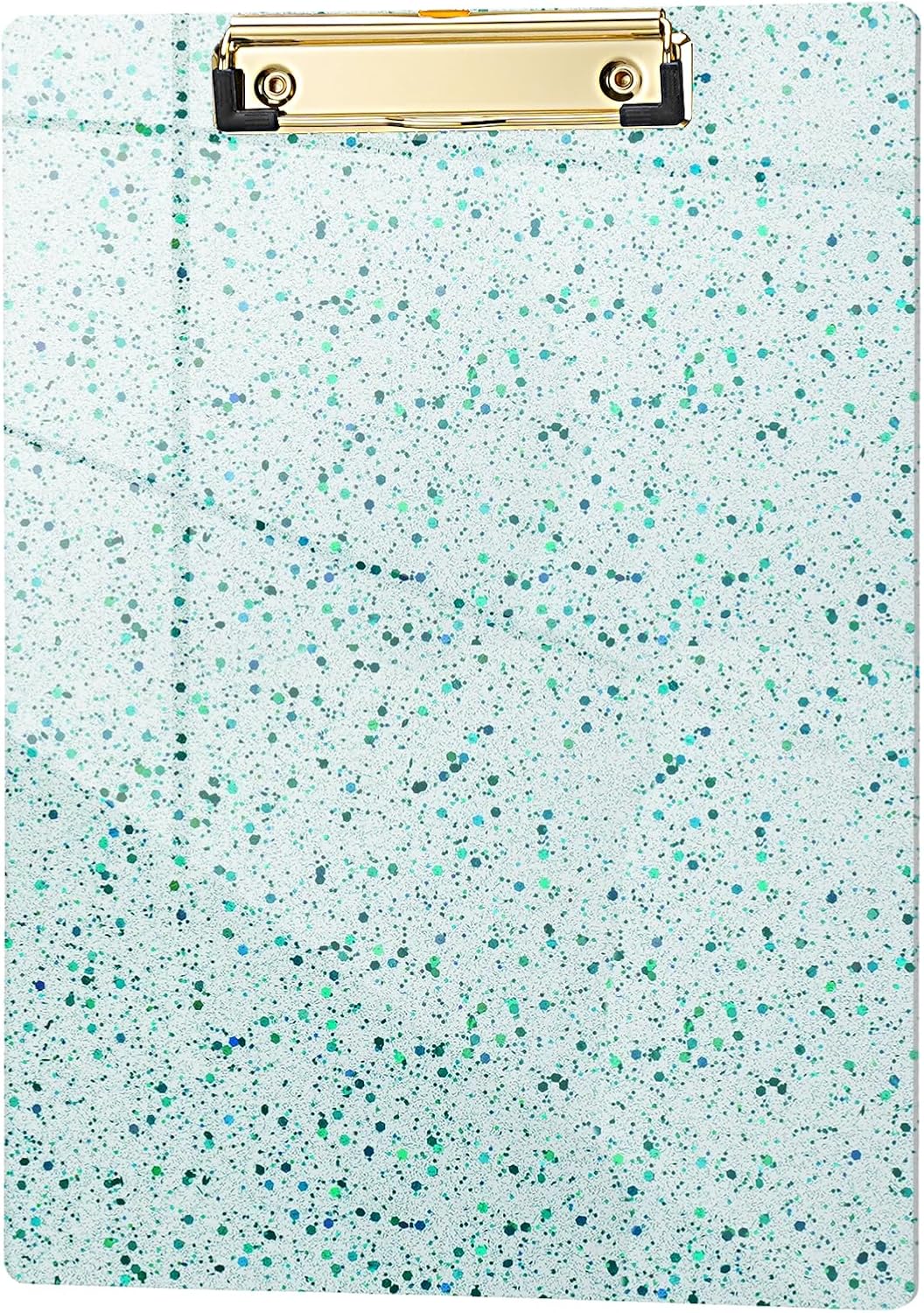 Hongri Plastic Acrylic Glitter Clipboard, 8.5x11" Stardard Letter A4 Size Clipboards for Classroom, Taecher, Women.Cute Confetti Clip Board, Office Supplies, School Supplies.