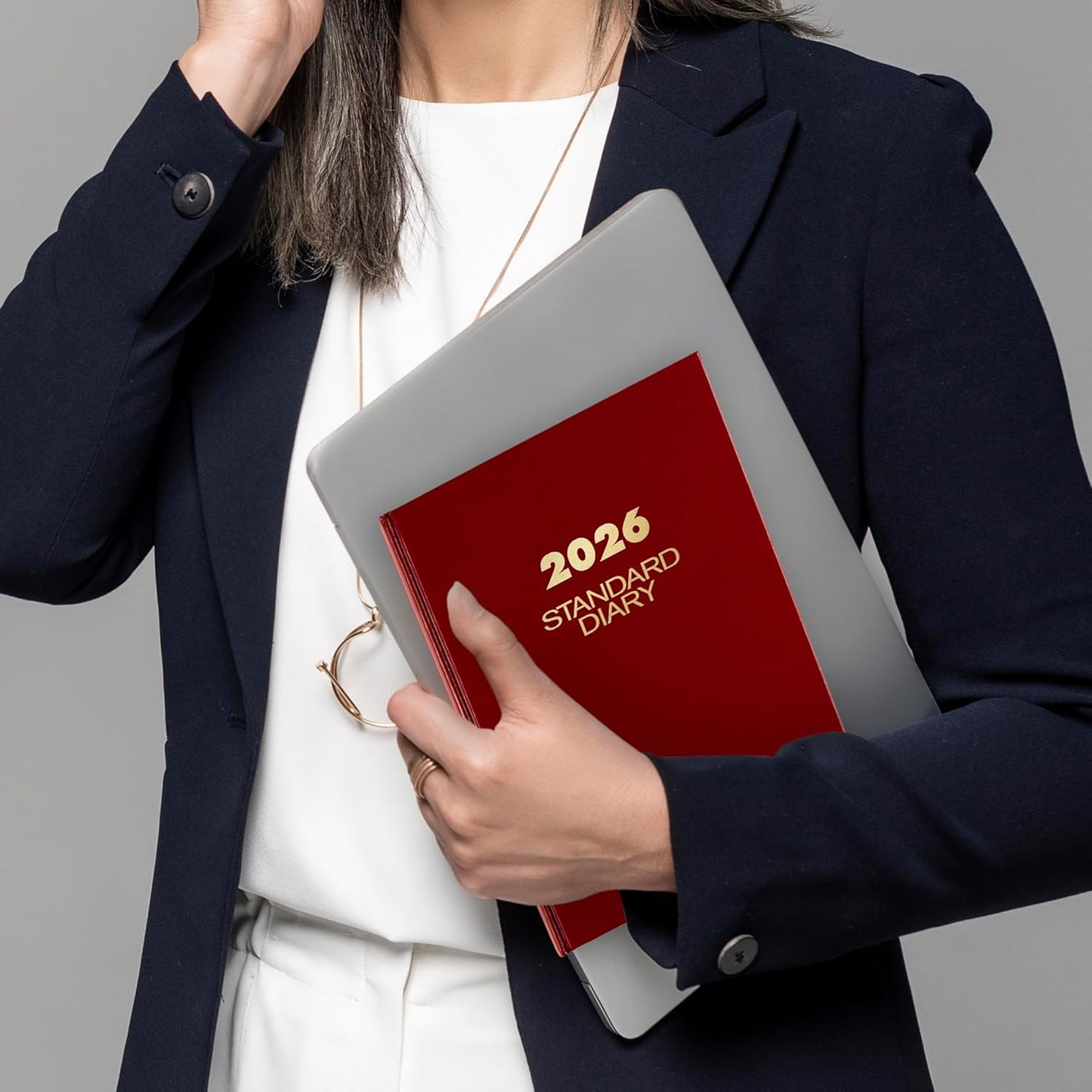 AT-A-GLANCE 2026 Diary, Standard Diary, Daily, 7-1/2" x 9-1/2", Medium, 12-Month, Hardcover, Red (SD3741326)