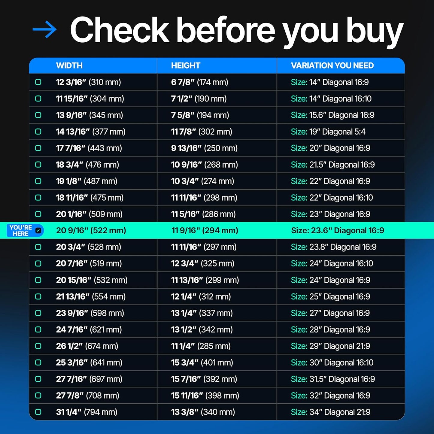 VINTEZ [2 Pack] 23.6 Inch 16:9 Privacy Screen for Computer Monitor and Laptop - Anti Glare Protector Film Blue Light Filter Eye Protection - Computer Screen Privacy Shield