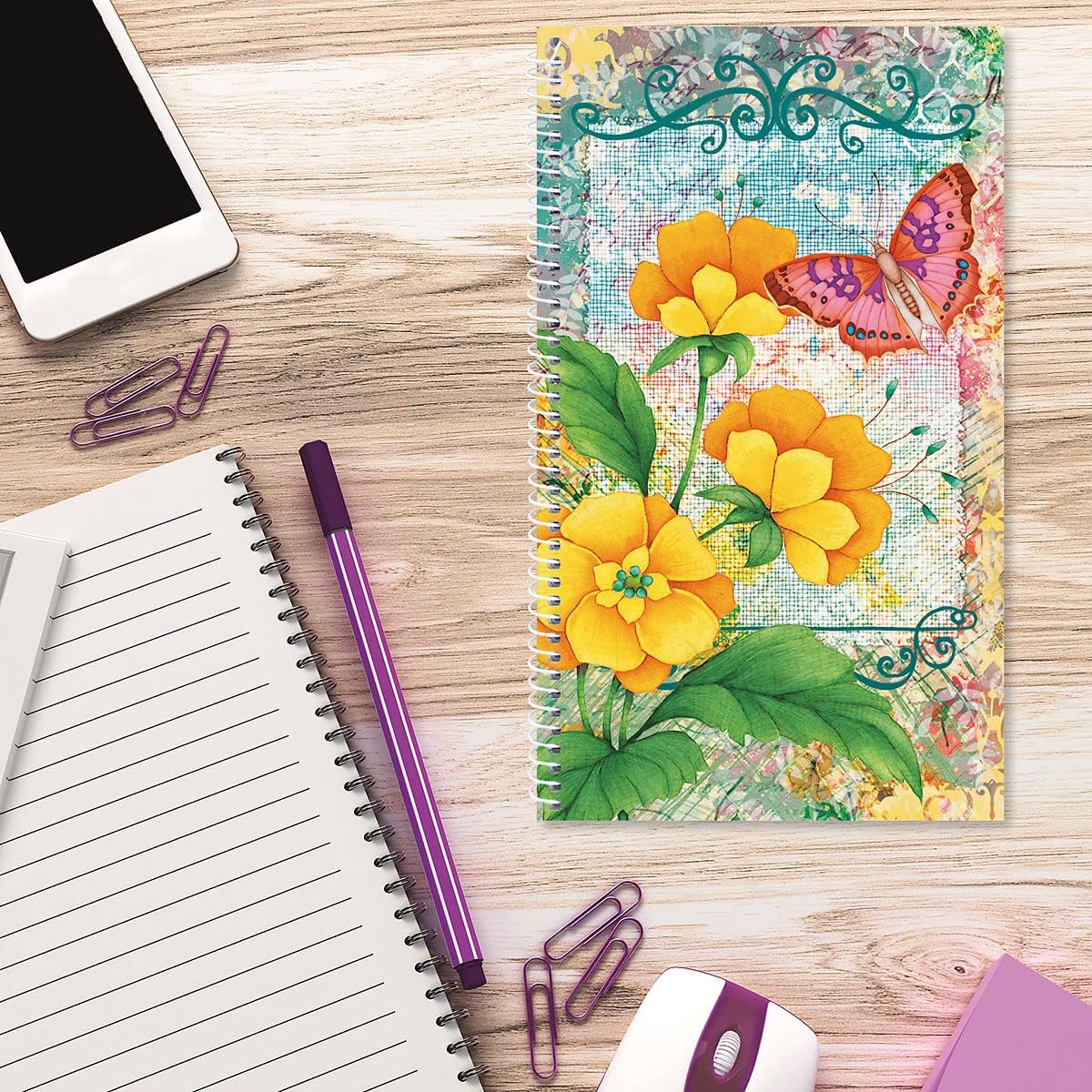 Current Joy Hall Password & PIN Keeper Book, 94 Pages, 5” x 8.5” Size Spiral Bound, Soft Cover Internet Organizer for Offline Website, Login, & Username Storage