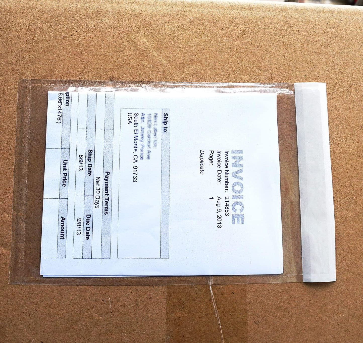 1000 Pcs Premium 4.7''x7.5'' Packing List Envelope, Tailored Size for 4x6'' Shipping Labels, Adhesive Shipping Label Pouch/Sleeve