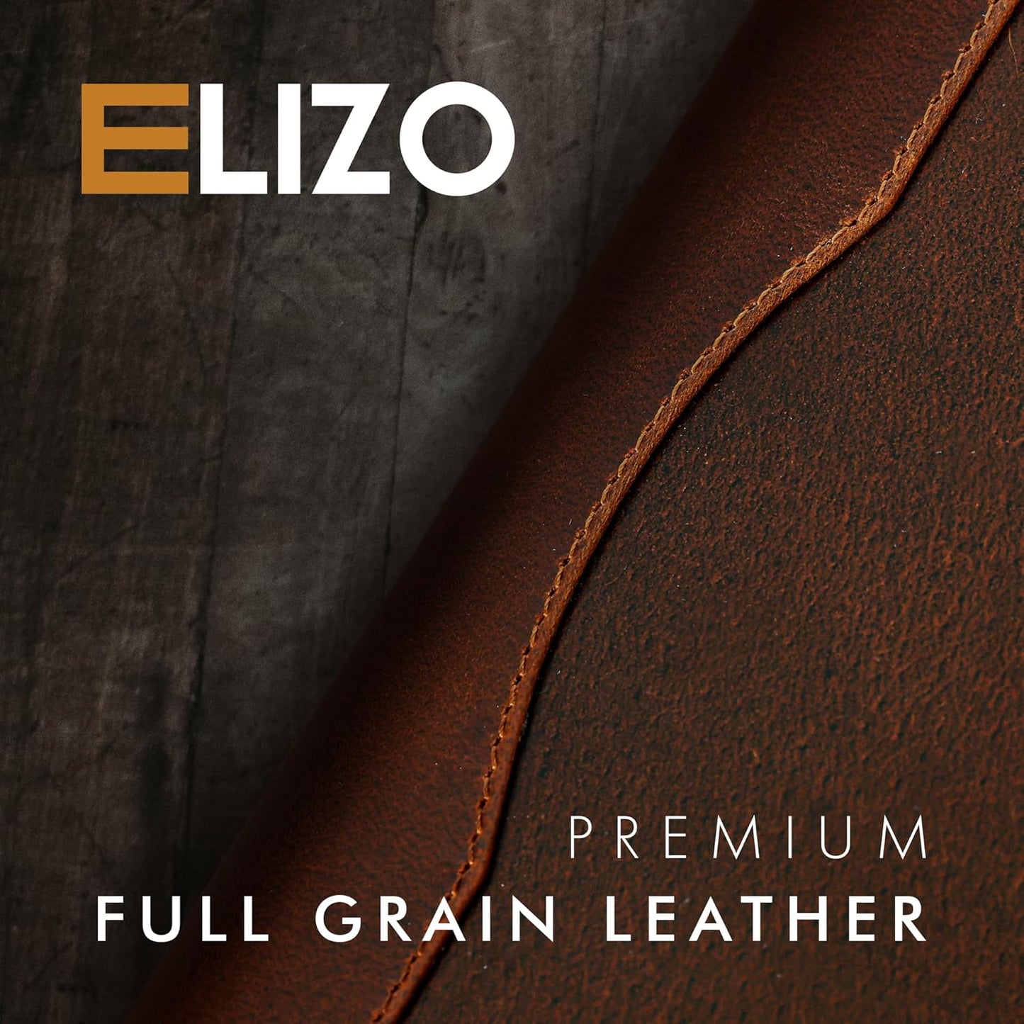 ELIZO Leather Portfolio Leather Padfolio Folio A5 Notebook Cover Work Folder Business Portfolio Organizer Binder Men Women Small Antique