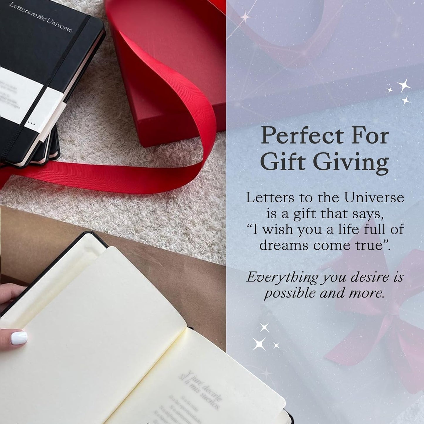 Daily Gratitude Journal (with 160 pages) | Letters to the Universe | Gratitude and Manifestation Journal | Thoughtful Spiritual Gift - English Version