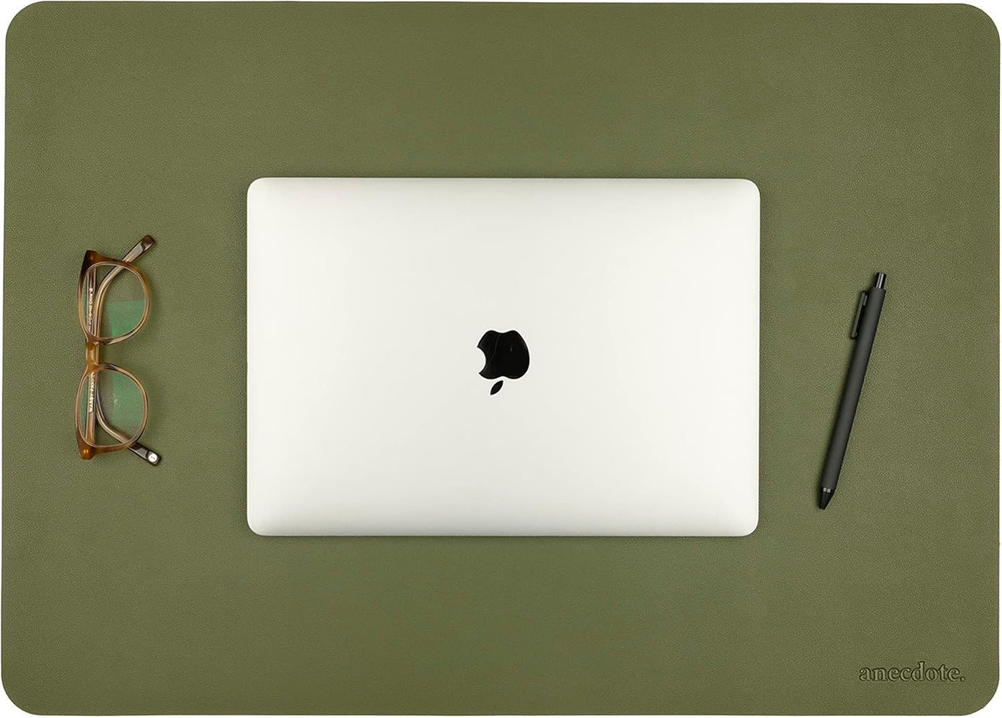 ANECDOTE Vegan Leather Desk Pad - 23.6"x17" Desk Mat for Your Office. This Quality Large Mouse Pad has Chic Elegance, Professional Look & Satisfying Touch - The Perfect Leather Mouse Pad for You!