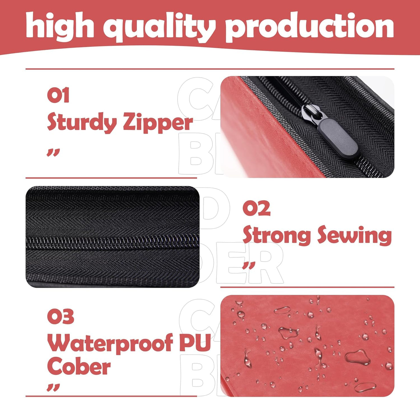 1000+ Pockets Trading Card Binder,16 Pockets Trading Card Binder Ringless Side Loading Trading Card Album Folder for TCG,MTG,Sports Cards(Red)