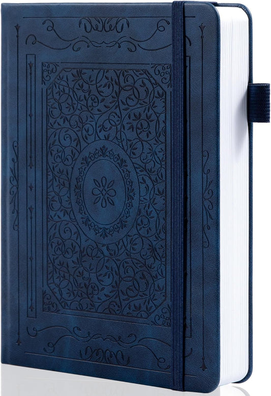 TIEFOSSI Bullet Dotted Journal Notebook, 160gsm 256 Numbered Thick Paper, A5 Hardcover Dotted Grid Diary for Women Men Work Writing, Bullet Journaling, Drawing, 5.8 x 8.3 in