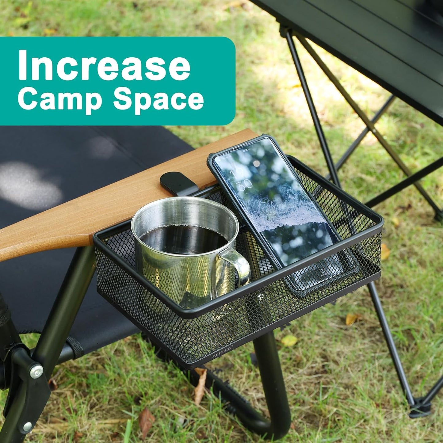 Clip-on Drawer organizers, desk organizer,can be clipped around the table to store small items. (Black - Small), Bronze Gold