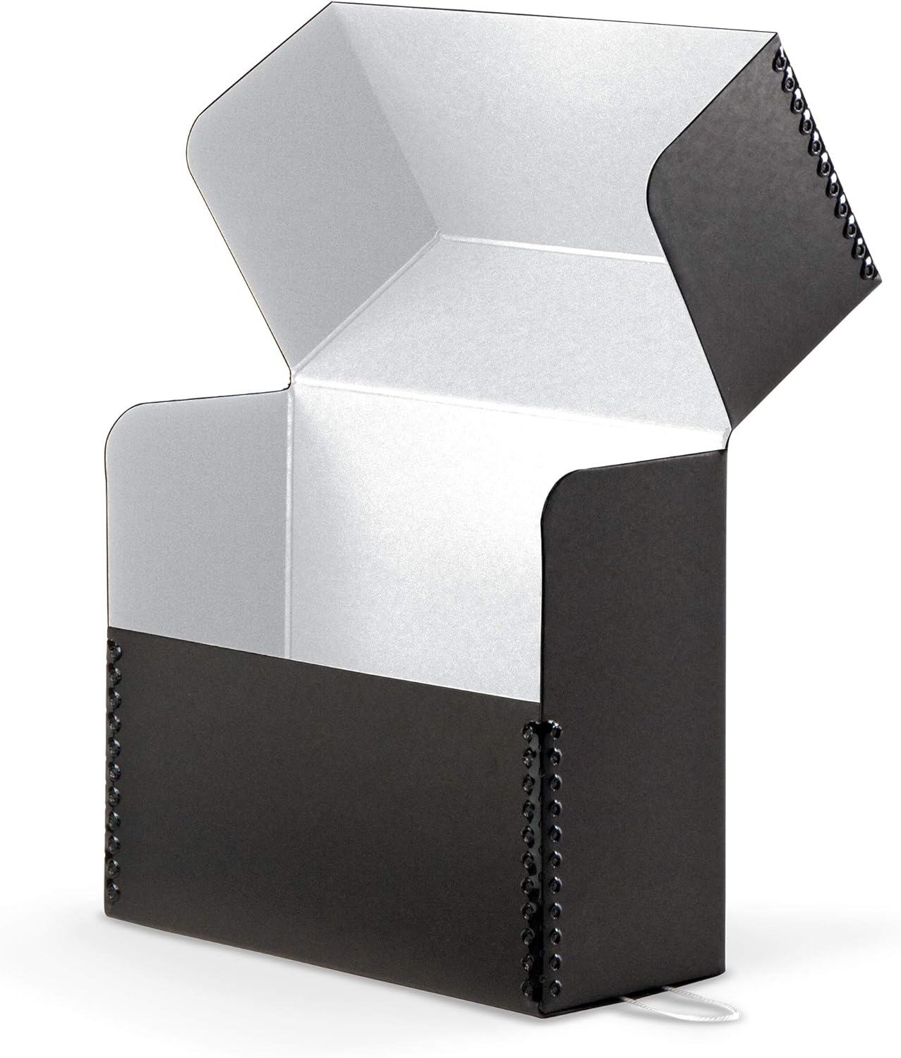 Gaylord Archival Black Flip-Top Document Storage Box - 5W x 12 1/4L x 10 1/4" H