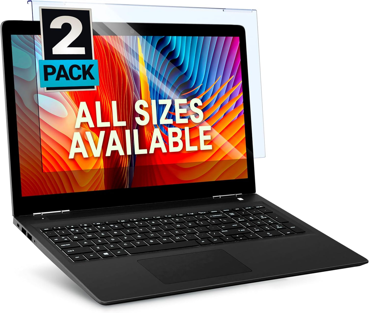 VINTEZ Blue Light Screen Protector for 14 Inch Computer Monitor and Laptop – Anti-UV Blue Light Blocking Film for Desktop PC, Eye Protection Filter, 12.6" x 8.1", 2 Pack