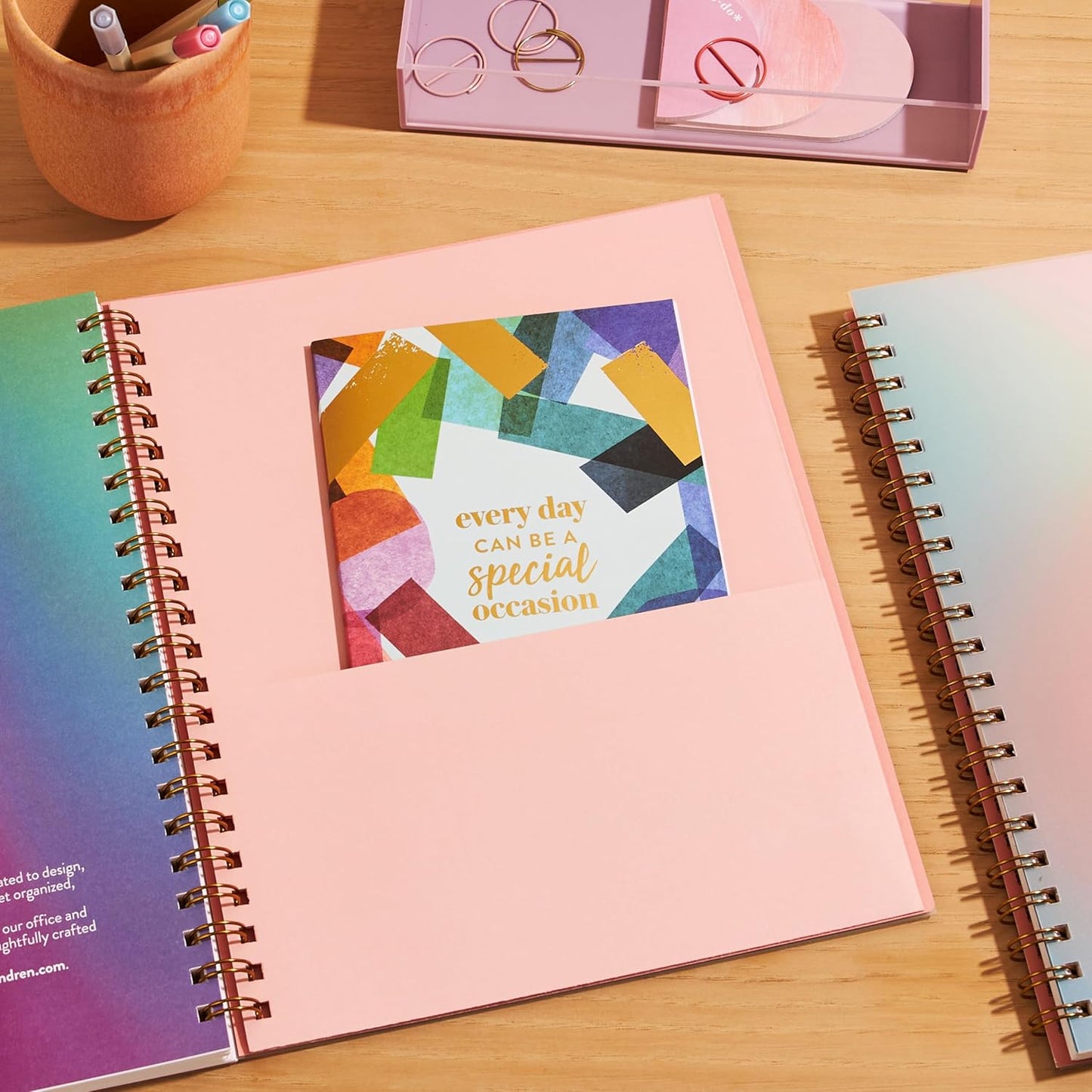 Inspired by Erin Condren Large Undated Planner, 12-Month Customizable Weekly and Monthly Layout, 9" x 11" Size, Premium 100gsm Paper, Includes Stickers and Pocket Folder