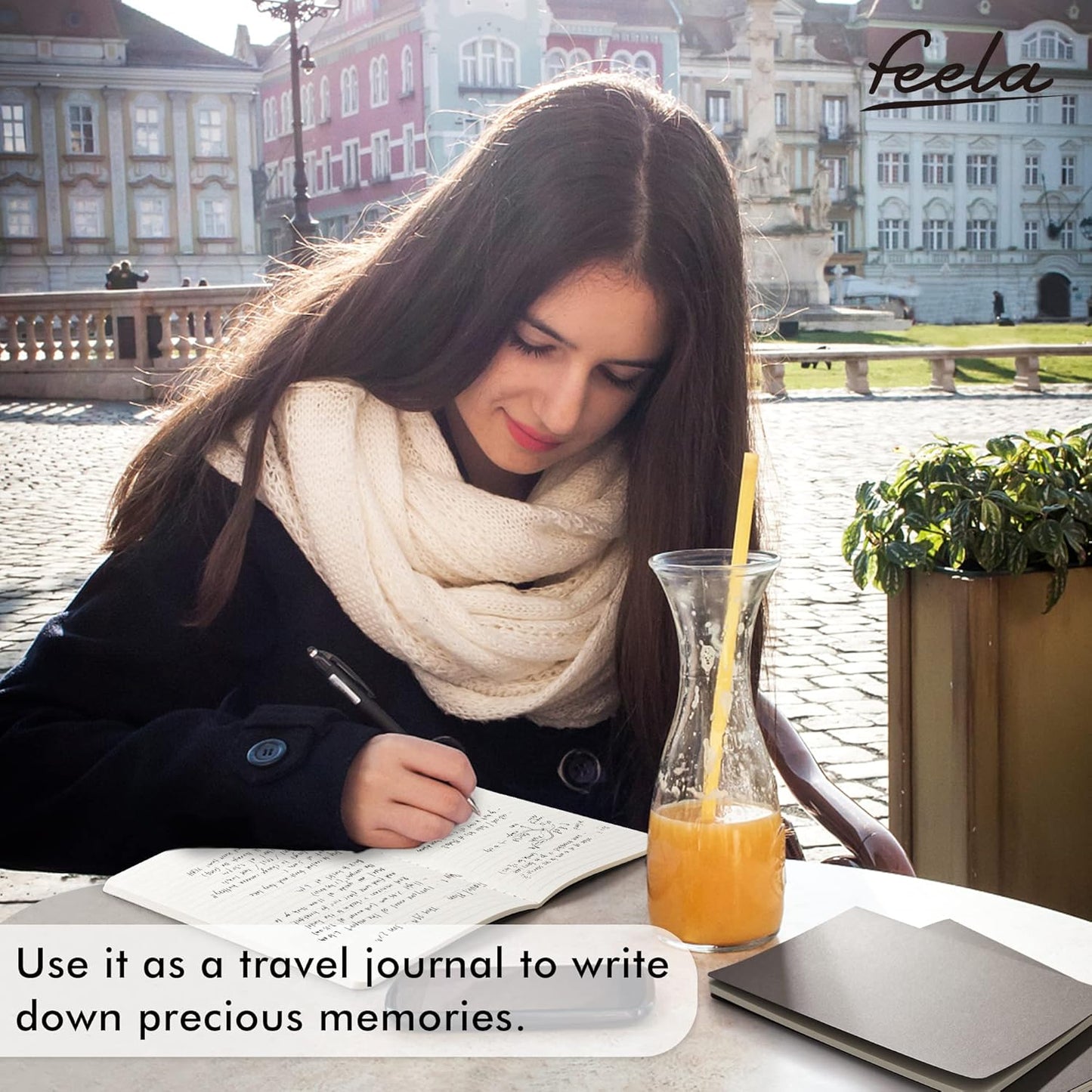 feela 8 Pack Soft Cover Journal Bulk, Notebooks College Ruled for Work, Lined Travel Journal for Women Men, Note Taking Notebook School Supplies Business Writing, 8.2” x 5.5”, A5, Gray