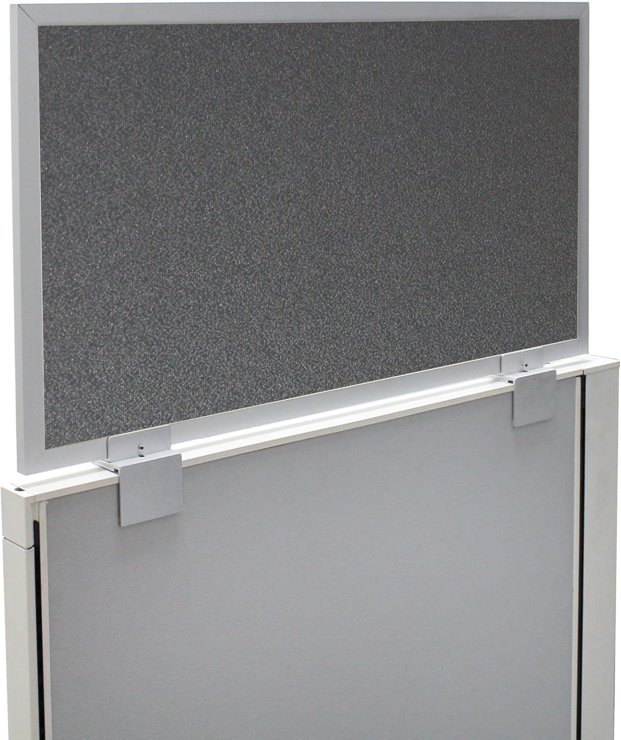 OBEX Acoustical Cubicle Privacy Screen Extender Desk Panel & Office Divider, Add Separation & Block Noise, 12" x 60", Graphite