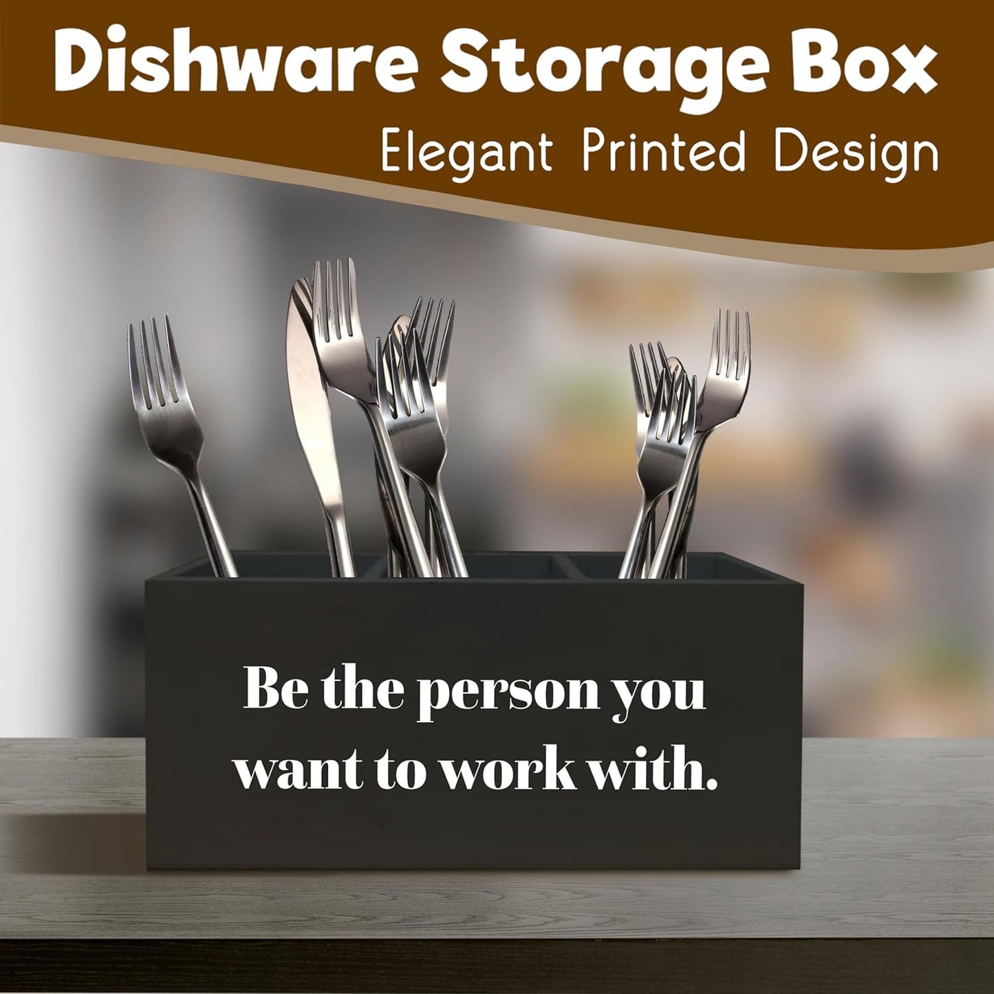 Be the Person You Want to Work with Inspirational Desk Pen Holder, Positive Office Black Decor Sign for Shelf, Inspirational Gifts for Women Men Pencil Holder Organizer Office Accessories