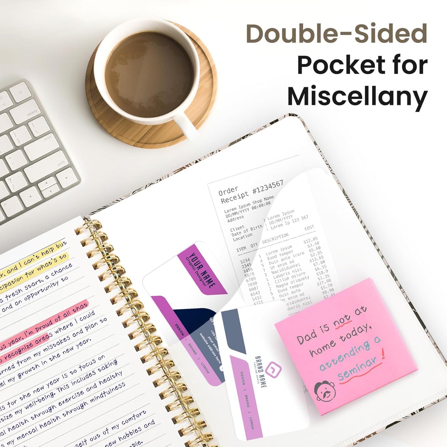 Lined Spiral Journal Notebook for Women, Cute A5 College Ruled Hardcover Notebook for Work & Note Taking, Aesthetic Pretty Journal for Writing, 140 Pages, Magical Forest