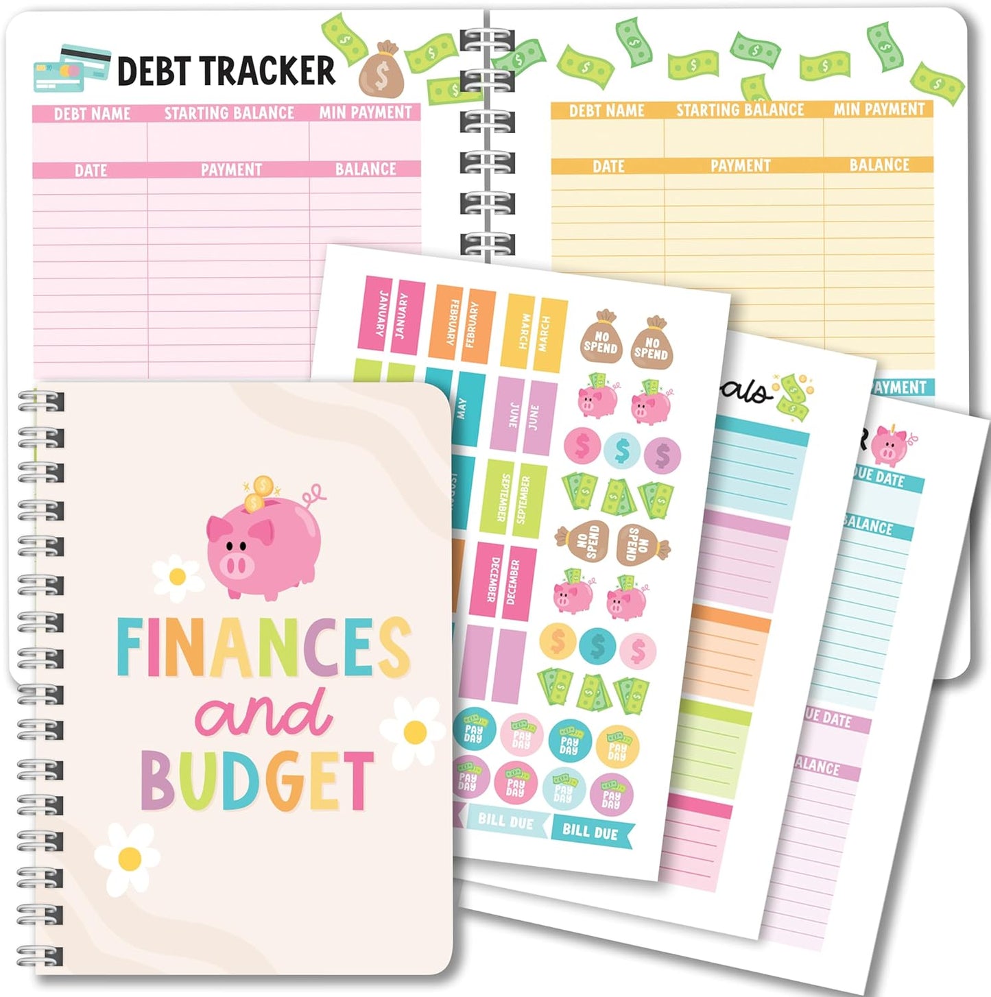 Hadley Designs 2025 Budget Planner and Monthly Bill Organizer - Monthly Budget Planner 2025, Financial Planners Budgeting Book, Bill Tracker Notebook For Expenses, Undated Finance Organizer Journal