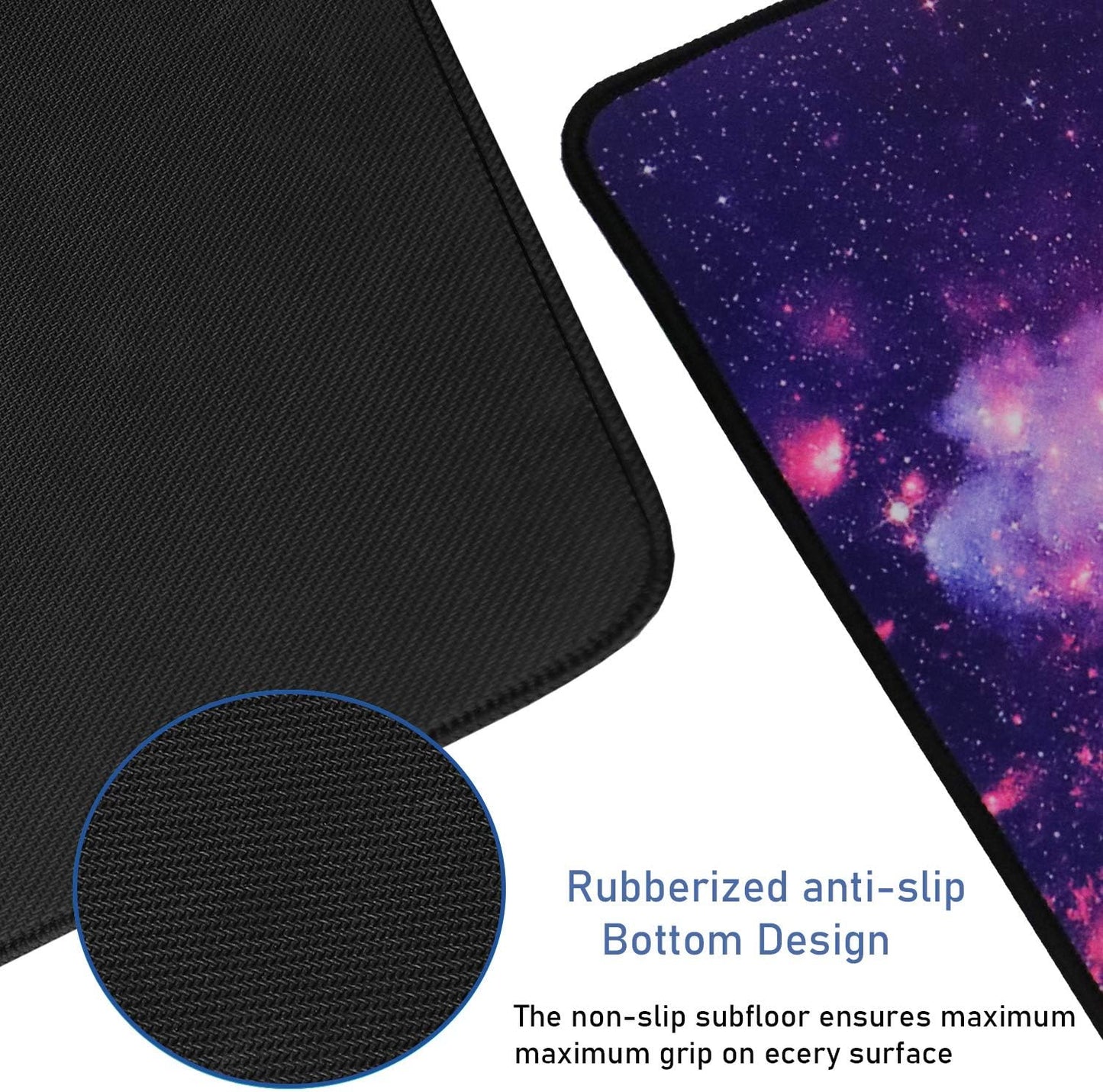 Gaming Mouse Pad, 31.5x15.7x0.12 inch Waterproof Computer Keyboard Mouse Mat Non-Slip Mousepad Rubber Base and Stitched Edges for Game Players, Office, Study, Esports Pros, Home, Desktop