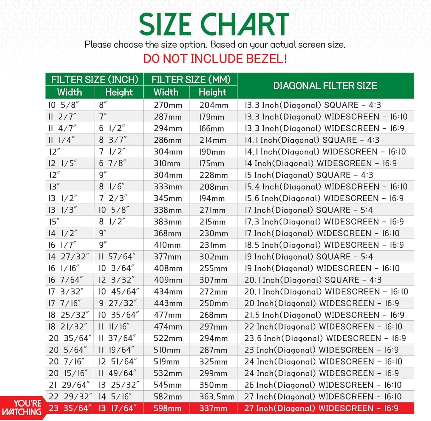 27 Inch Desktop Privacy Screen Shield for 16:9 Wide Monitor - Anti Glare Computer Privacy Screen Cover | Blue Light Blocking Screen Protector | Scratch Resistant UV Filter | Attachment Type