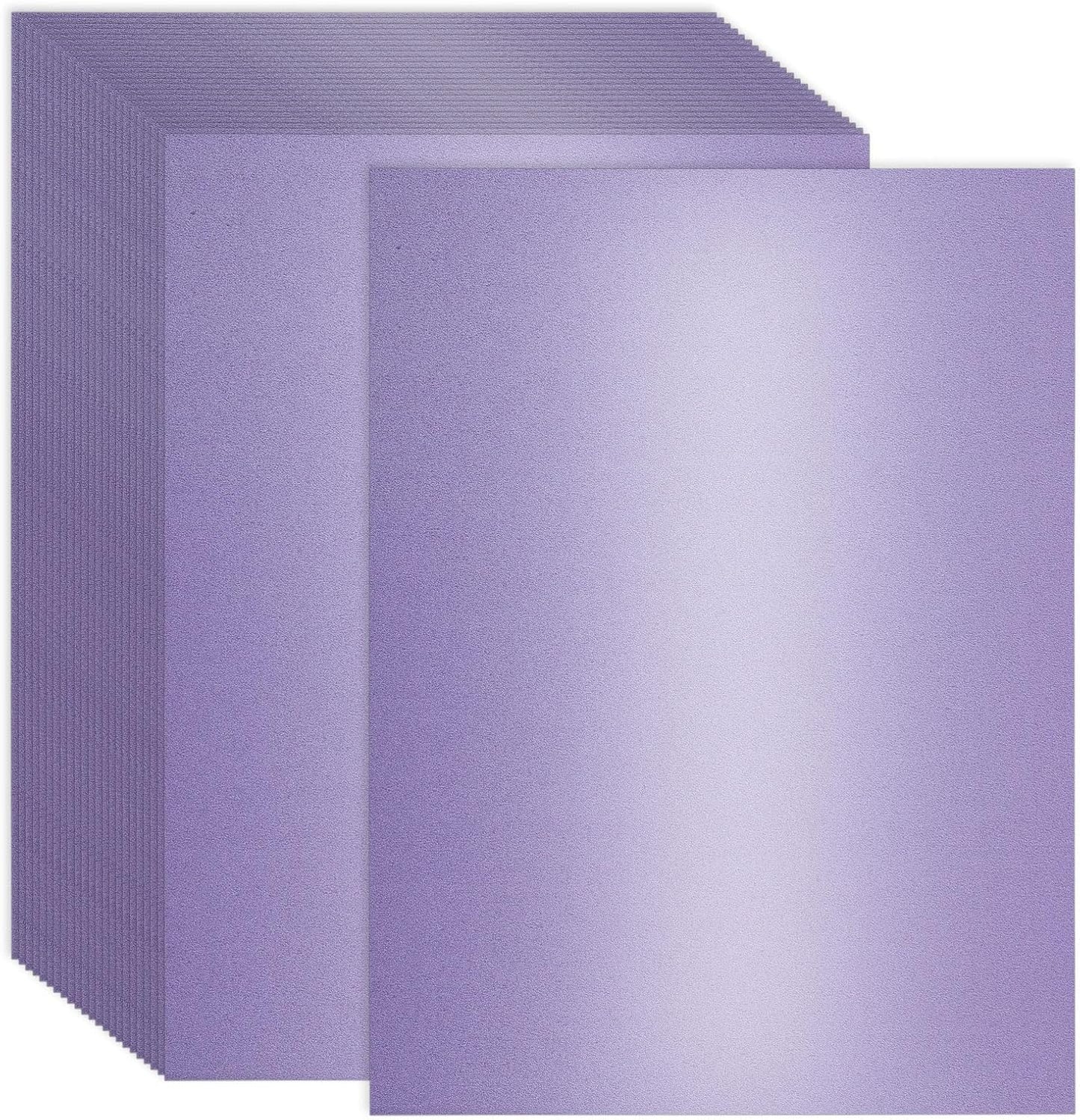 120 Sheets Purple Shimmer Cardstock 8.5 x 11 Inch Metallic Paper, 250gsm/92lb Double Sided Card Stock Pearlescent Paper for Invitations, Certificates, Crafts, DIY Cards