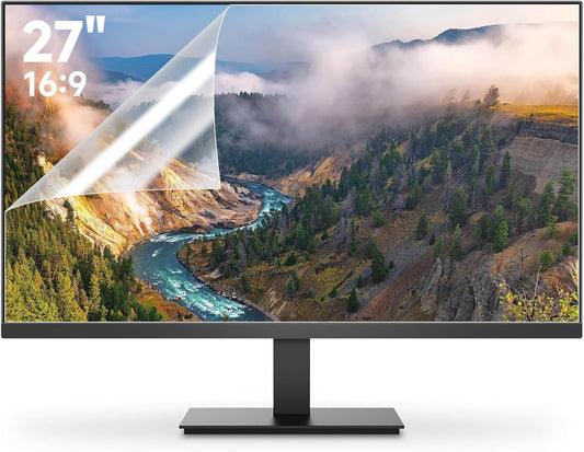 2 Pack 27 Inch Anti Glare Computer Screen Cover, for 27'' with 16:9 Aspect Ratio Computer Widescreen Monitor, Eye Protection Matte Anti Glare Film