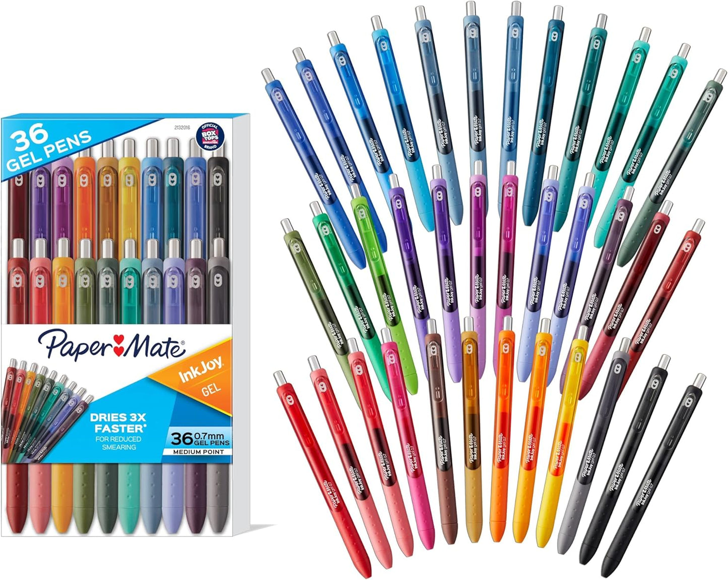Paper Mate InkJoy Pens Gel Pens Medium Point (0.7 mm) Assorted 36 Count