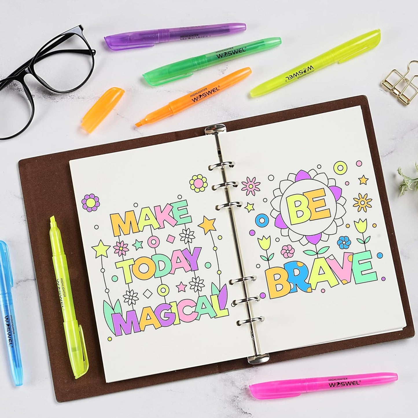 Highlighters Bulk, 120 Pack 6 Assorted Colors No Bleed Chisel Tip Highlighter Markers for Teacher Students, Classroom Must Have, School Office Supplies for Adult Kids