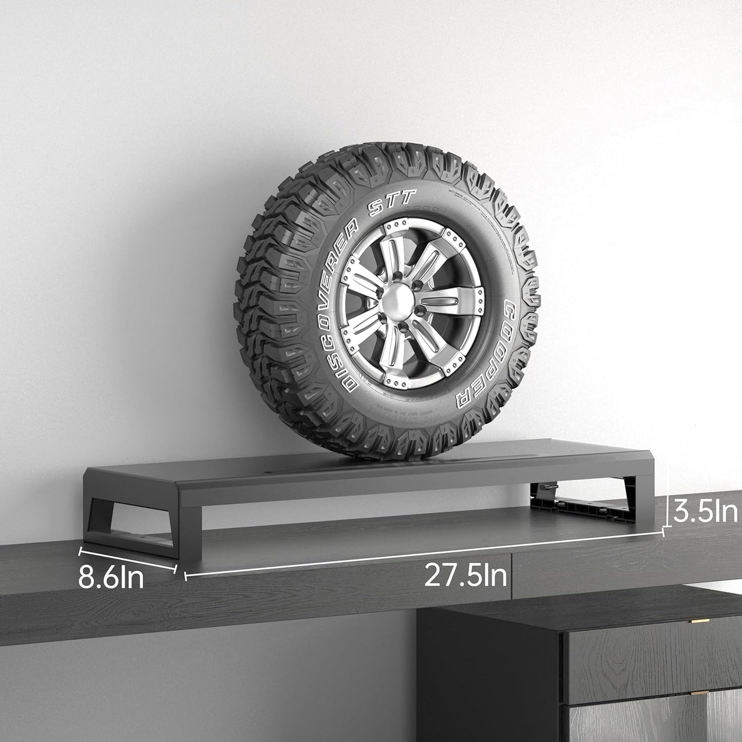 Computer monitor stand Laptop Desk Shelf & Monitor Riser ，27.55 inches long desk riser Monitors/PC/Laptop/Computer Space Saver Organizer (Basic Version, 700mm)