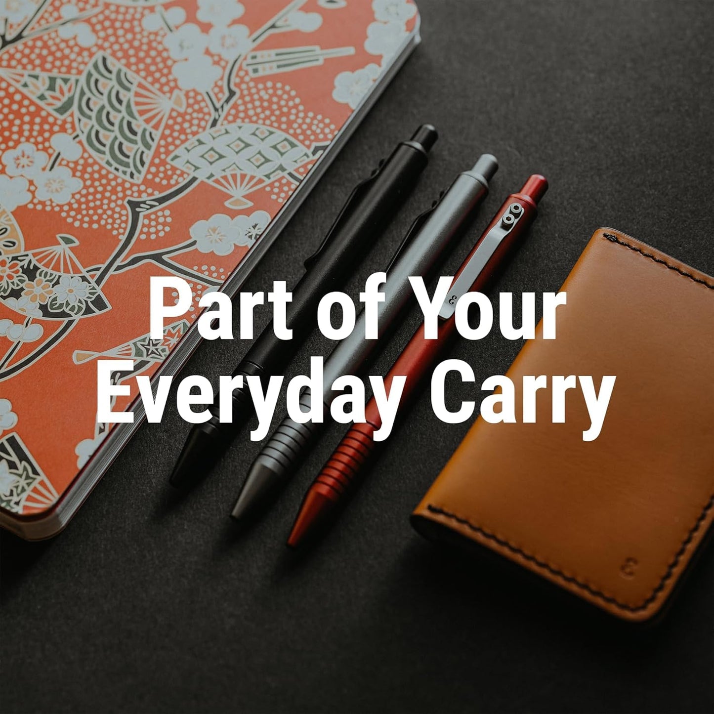 Everyman Grafton Full Click Refillable 0.7mm Ball Point Pen, Aegean | Sleek Anodized Aluminum EDC Pen with Deep Grooved Grip | Smooth Writing Pocket Pen for Office, Travel, Gifting & Daily Use