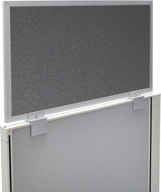 OBEX Acoustical Cubicle Privacy Screen Extender Desk Panel & Office Divider, Add Separation & Block Noise, 12" x 24", Graphite